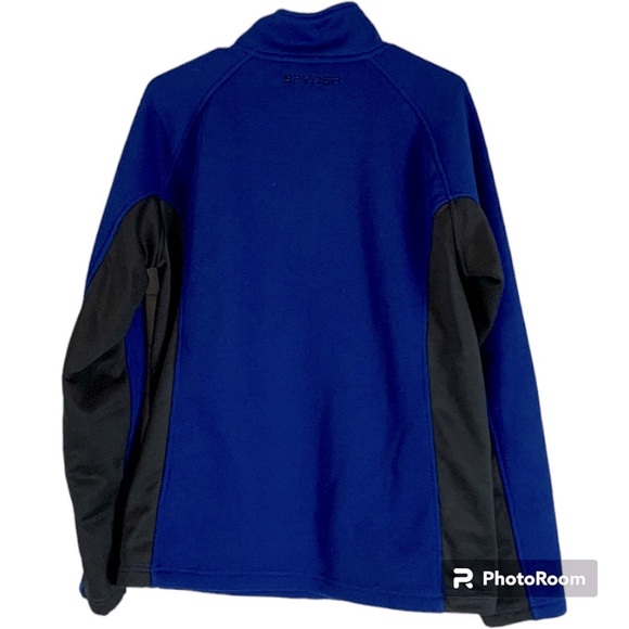 Spyder Fleece Lined Quarter Zip Pullover Jacket NWOT - Picture 2 of 10